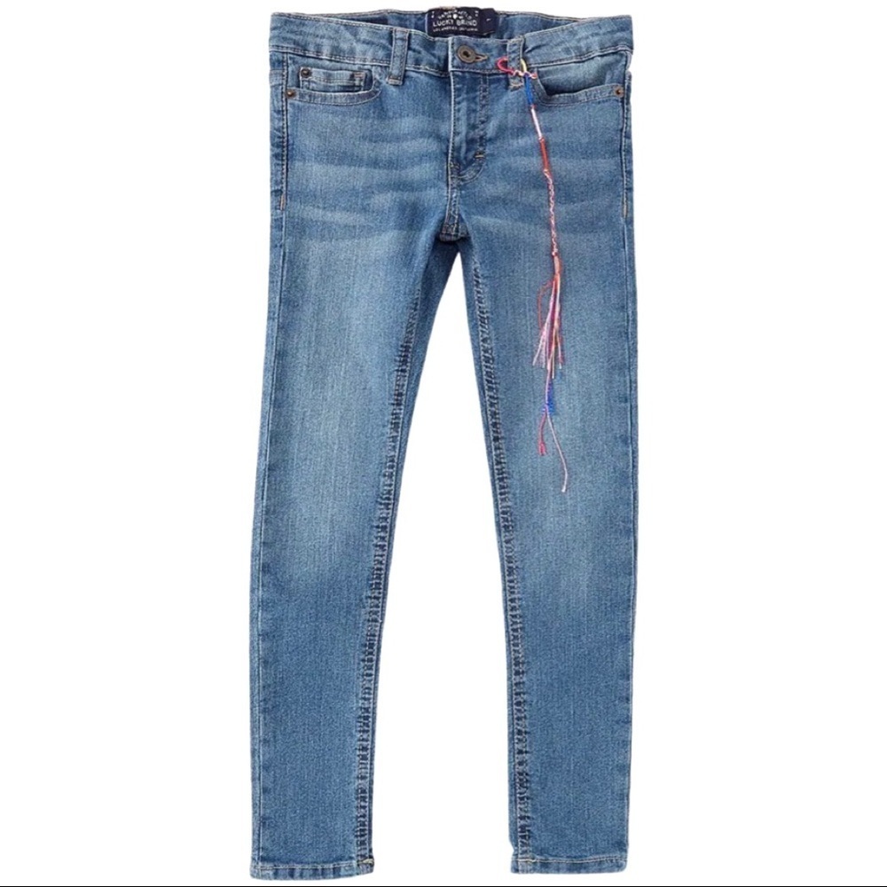 NWT LUCKY BRAND Zoe Skinny Jeans Light Wash Denim Size 10 Style 42D35002-416